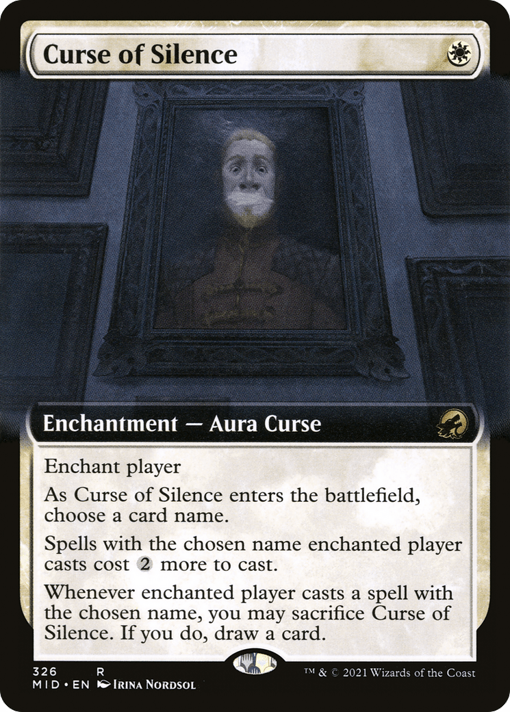 Curse of Silence (Extended Art) [Innistrad: Midnight Hunt] Foil