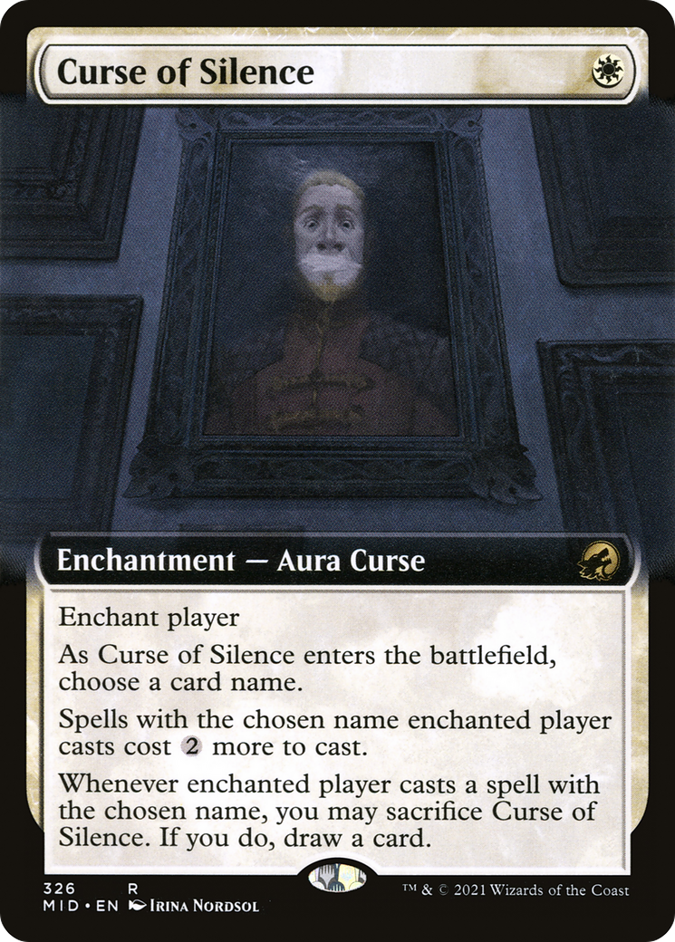 Curse of Silence (Extended Art) [Innistrad: Midnight Hunt] Foil