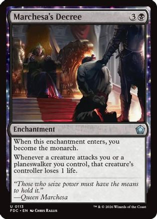 Marchesa's Decree |  (113) [Commander: Foundations]