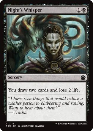 Night's Whisper |  (119) [Commander: Foundations]