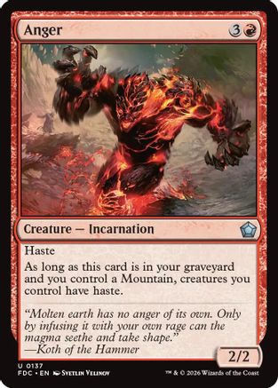 Anger |  (137) [Commander: Foundations]
