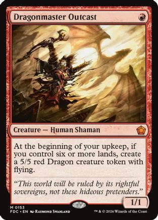 Dragonmaster Outcast |  (153) [Commander: Foundations]