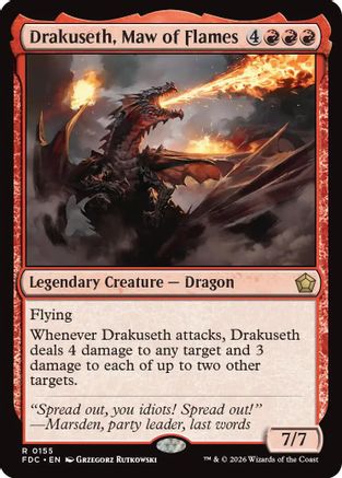 Drakuseth, Maw of Flames |  (155) [Commander: Foundations]