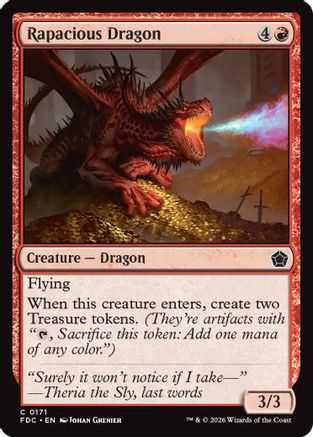 Rapacious Dragon |  (171) [Commander: Foundations]