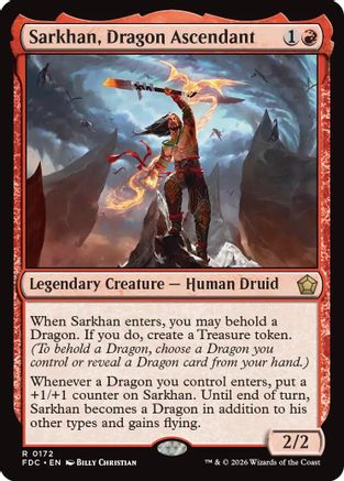 Sarkhan, Dragon Ascendant |  (172) [Commander: Foundations]