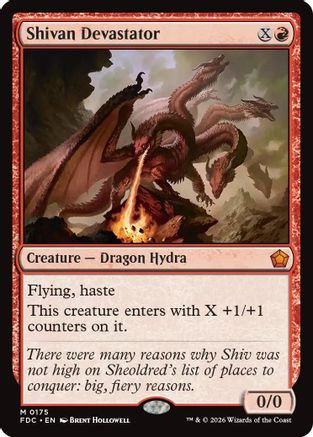 Shivan Devastator |  (175) [Commander: Foundations]