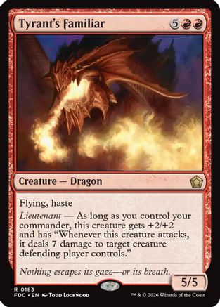 Tyrant's Familiar |  (183) [Commander: Foundations]
