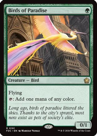 Birds of Paradise |  (191) [Commander: Foundations]