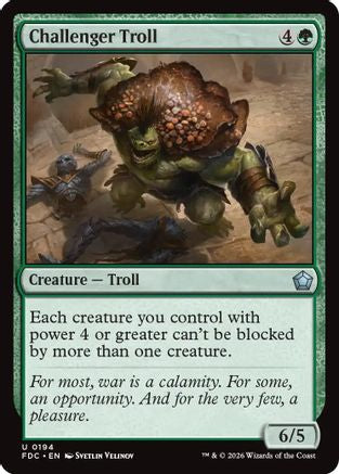 Challenger Troll |  (194) [Commander: Foundations]