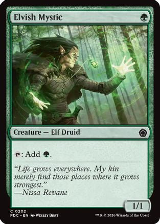 Elvish Mystic |  (202) [Commander: Foundations]
