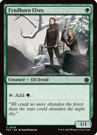 Fyndhorn Elves |  (204) [Commander: Foundations]