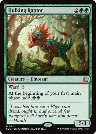 Hulking Raptor |  (210) [Commander: Foundations]