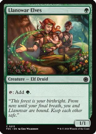 Llanowar Elves |  (213) [Commander: Foundations]