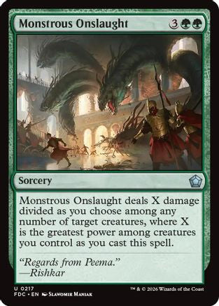 Monstrous Onslaught |  (217) [Commander: Foundations]