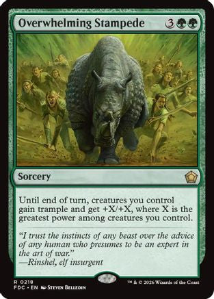 Overwhelming Stampede |  (218) [Commander: Foundations]