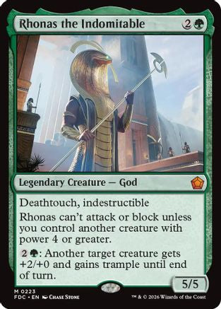 Rhonas the Indomitable |  (223) [Commander: Foundations]