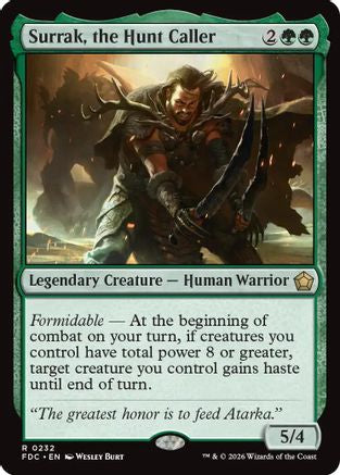 Surrak, the Hunt Caller |  (232) [Commander: Foundations]