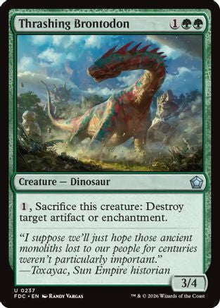 Thrashing Brontodon |  (237) [Commander: Foundations]