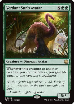 Verdant Sun's Avatar |  (239) [Commander: Foundations]