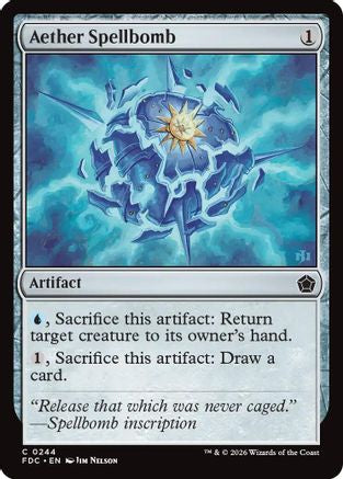 Aether Spellbomb |  (244) [Commander: Foundations]