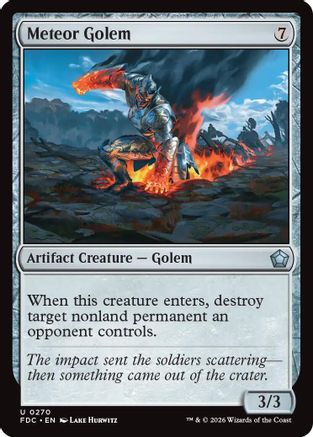 Meteor Golem |  (270) [Commander: Foundations]