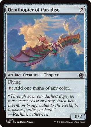 Ornithopter of Paradise |  (277) [Commander: Foundations]