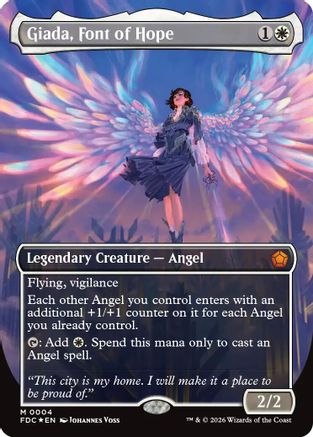 Giada, Font of Hope (Borderless) |  Foil (004) [Commander: Foundations]