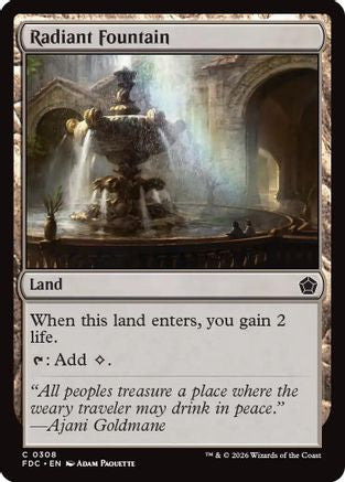 Radiant Fountain |  (308) [Commander: Foundations]