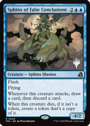 Sphinx of False Conclusions |  Foil (040) [Promo Pack: Reality Fracture]