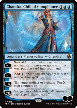 Chandra, Chill of Compliance |  Foil (212) [Promo Pack: Reality Fracture]