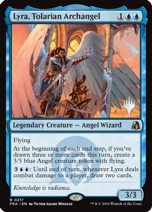 Lyra, Tolarian Archangel |  Foil (217) [Promo Pack: Reality Fracture]