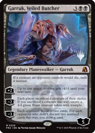 Garruk, Veiled Butcher |  (229) [Promo Pack: Reality Fracture]