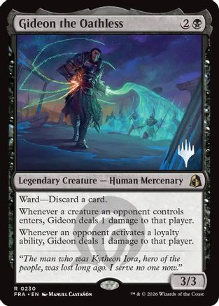 Gideon the Oathless |  Foil (230) [Promo Pack: Reality Fracture]