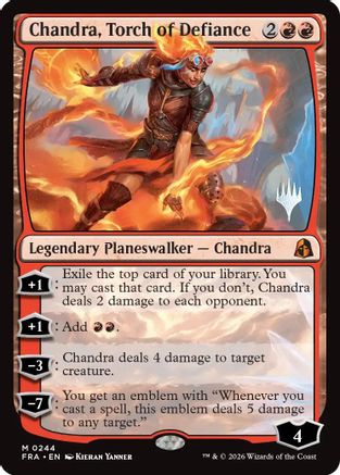 Chandra, Torch of Defiance |  (244) [Promo Pack: Reality Fracture]