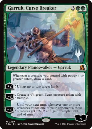 Garruk, Curse Breaker |  Foil (259) [Promo Pack: Reality Fracture]