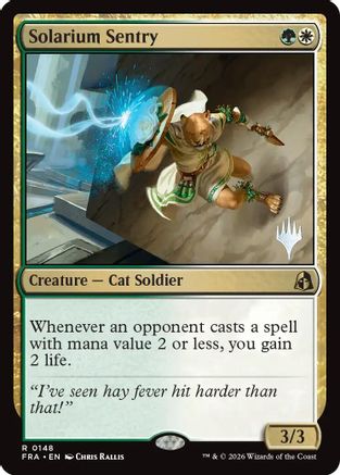 Solarium Sentry |  Foil (148) [Promo Pack: Reality Fracture]