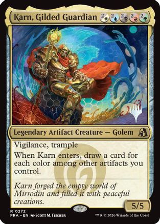 Karn, Gilded Guardian |  (272) [Promo Pack: Reality Fracture]