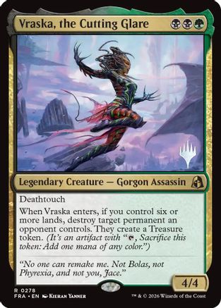 Vraska, the Cutting Glare |  Foil (278) [Promo Pack: Reality Fracture]