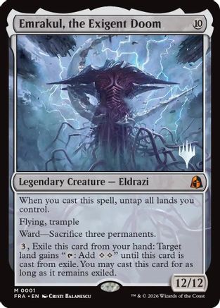Emrakul, the Exigent Doom |  (001) [Promo Pack: Reality Fracture]