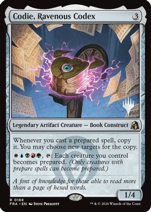Codie, Ravenous Codex |  Foil (168) [Promo Pack: Reality Fracture]