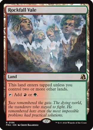 Rockfall Vale |  Foil (186) [Promo Pack: Reality Fracture]
