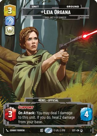Leia Organa - Vigilant for Danger (Costco Exclusive) | Foil (2)  [Ashes of the Empire]