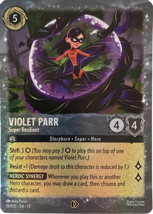 Violet Parr - Super Resilient | Holofoil (19) [Disney Lorcana Promo Cards]