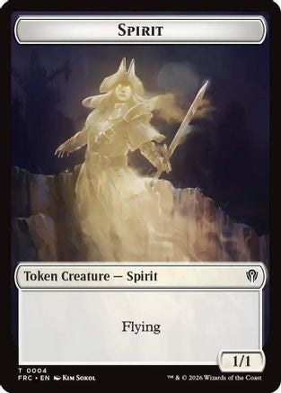 Spirit // Jace Double-Sided Token |  (4 // 5) [Commander: Reality Fracture]