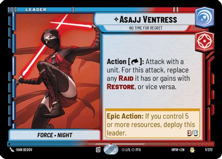 Asajj Ventress - No Time For Regret |  (1/272)  [Homeworlds]