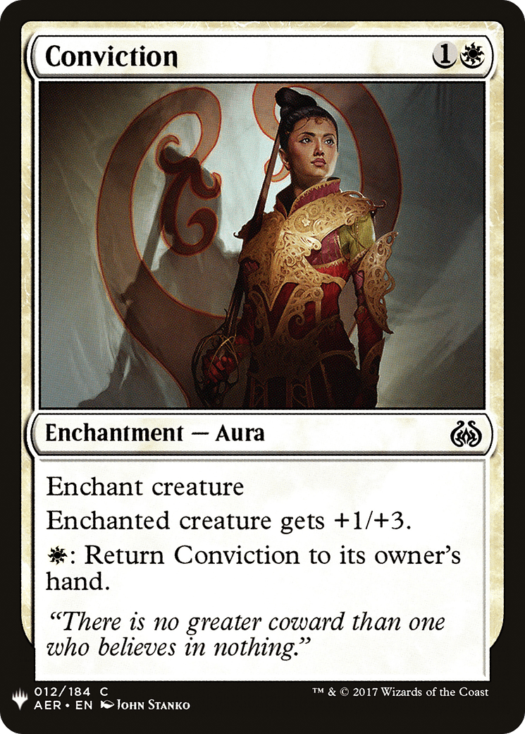 Conviction |  (AER-12) [The List]