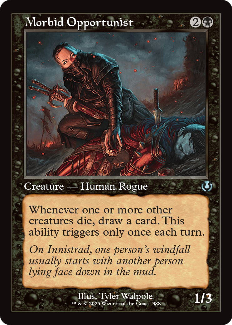 Morbid Opportunist (Retro Frame) (-388) [Innistrad Remastered]  Foil
