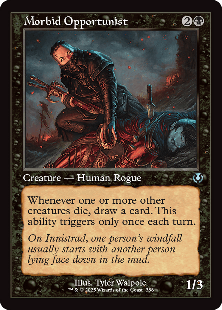 Morbid Opportunist (Retro Frame) (-388) [Innistrad Remastered]