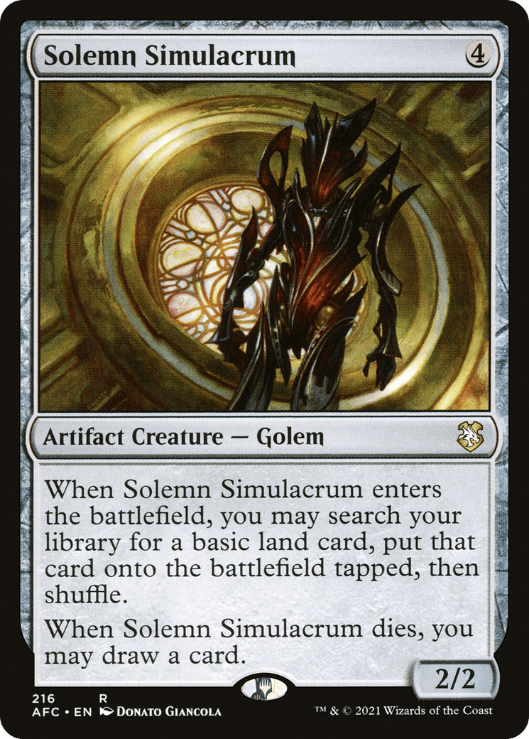 Solemn Simulacrum [Dungeons & Dragons: Adventures in the Forgotten Realms Commander]