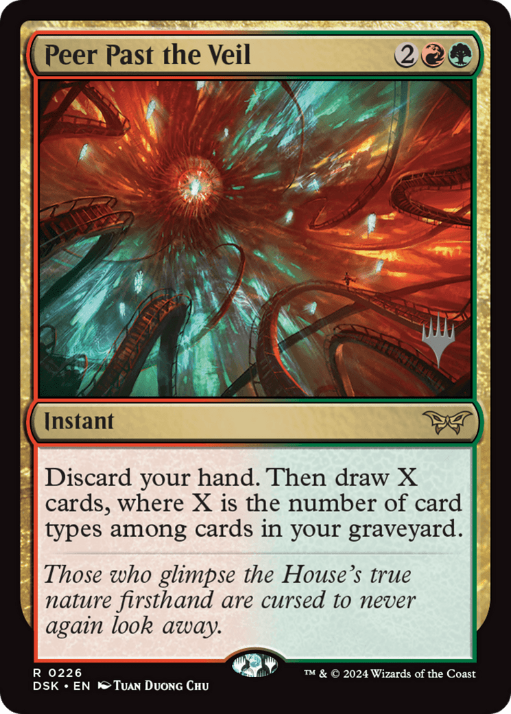 Peer Past the Veil [Duskmourn: House of Horror Promos] Foil